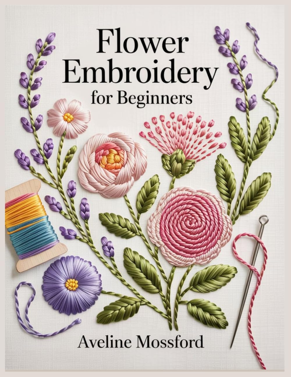 Flower Embroidery For Beginners: Step-by-Step Hand Embroidery Stitches for Petals, Leaves, Color Blending, and Easy Botanical Projects