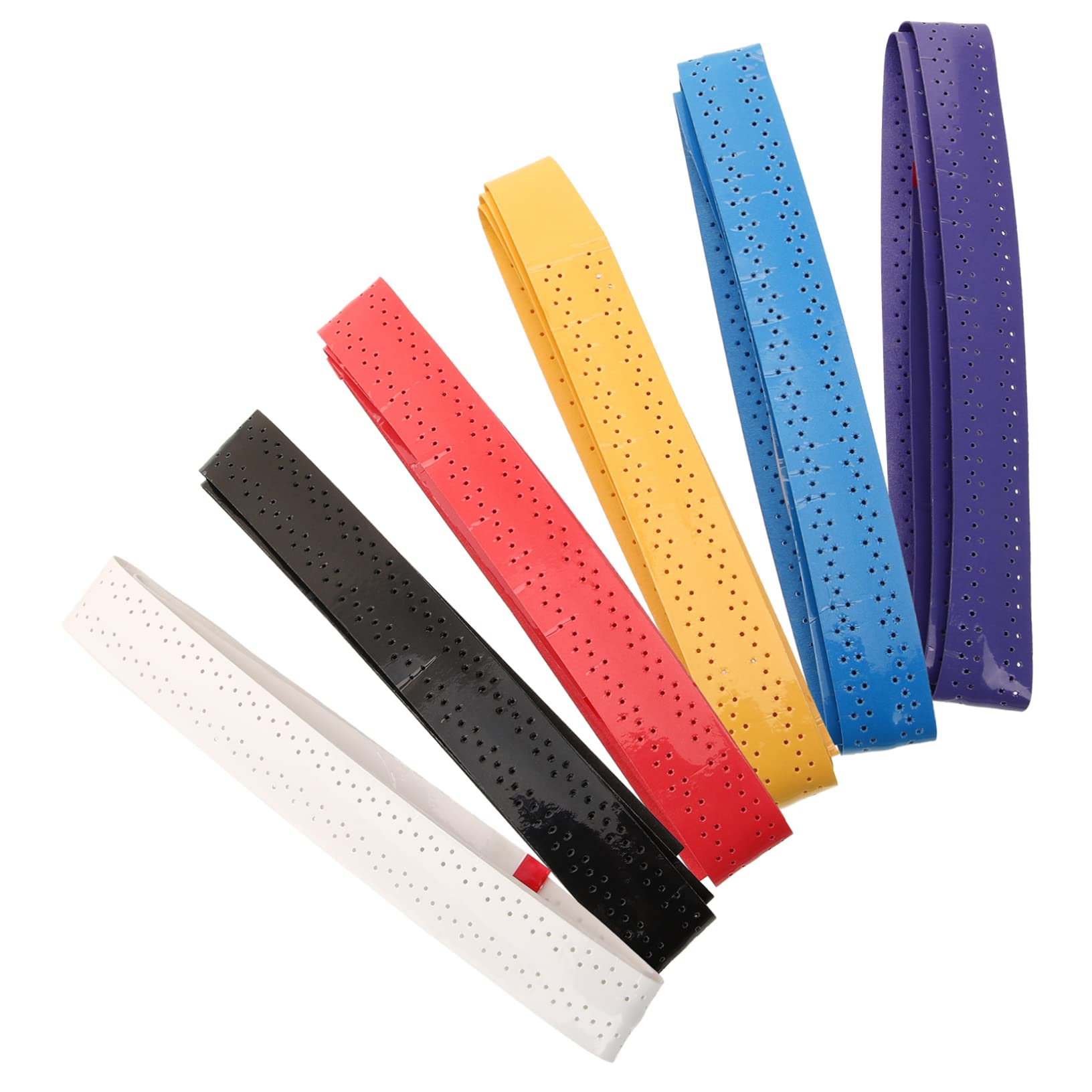 Toddmomy 6Pcs Badminton and Tennis Racket Grip Tape Non Slip Absorbent Overgrip for Enhanced Control and Comfort
