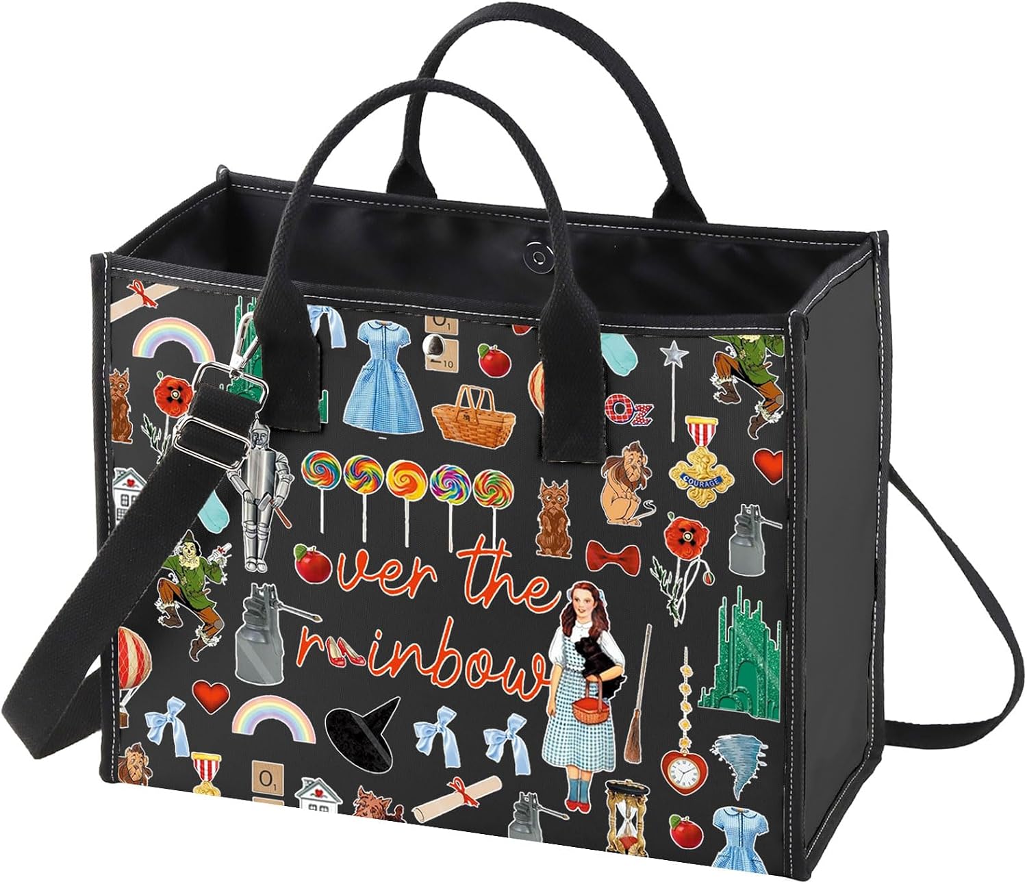 WZMPA Fairy Tale Movie Tote Bag Adventure Gift Fantasy Movie Shoulder Bag Lion Merchandise