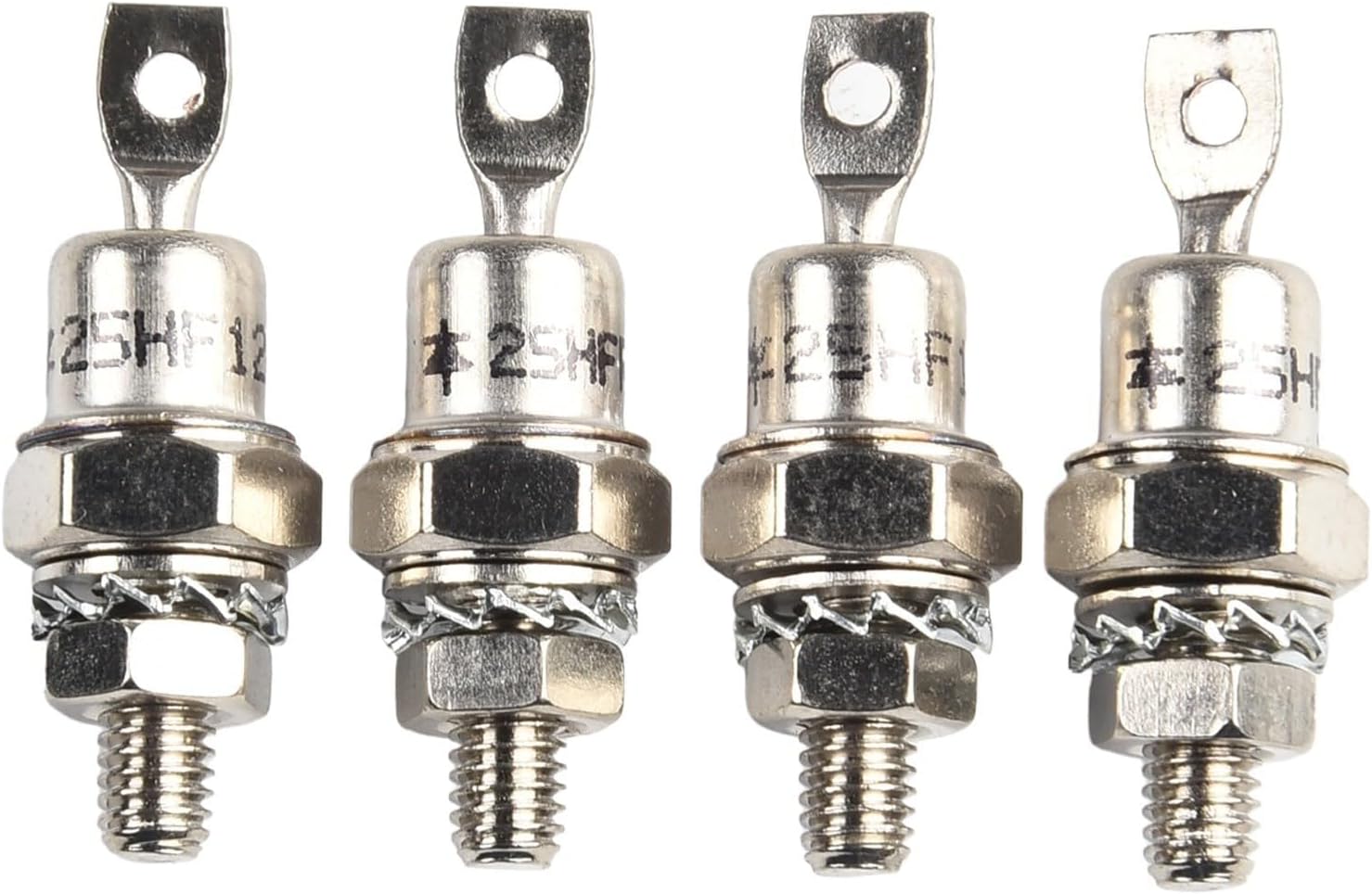 Compatible with 25HFR120 and 25HF120 Rectifier Diodes, 2 Pair Set, 25A High Current Schottky Diode for Power Supply, Battery Charging, Welding Machines, Motor Controls