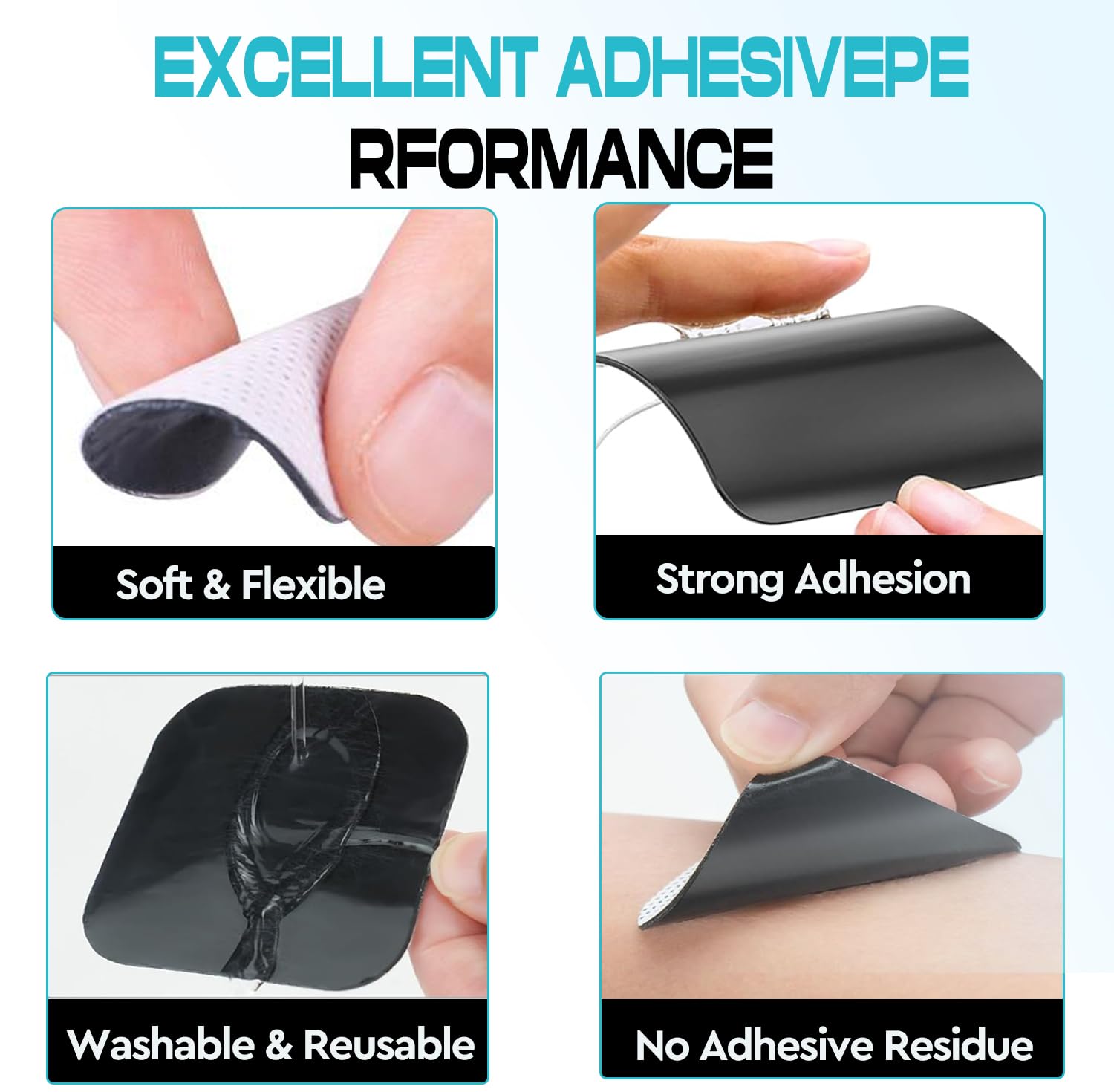 22 Pack Tens Unit Electrode Pads Compatible with Auvon TENS 7000 Stimulator — Amazon image 8