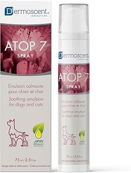Dermoscent ATOP 7 Soothing Skin Spray for Sensitive Dogs & Cats - 75 ml