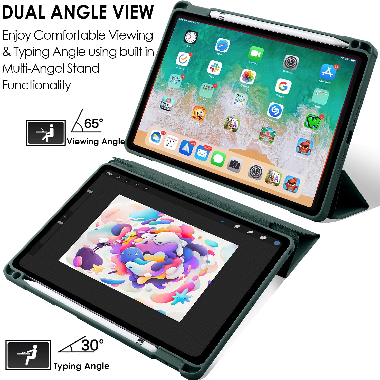 Amazon.co.jp: DuraSafeケース iPad 第7世代 第8世代 9世代 2019