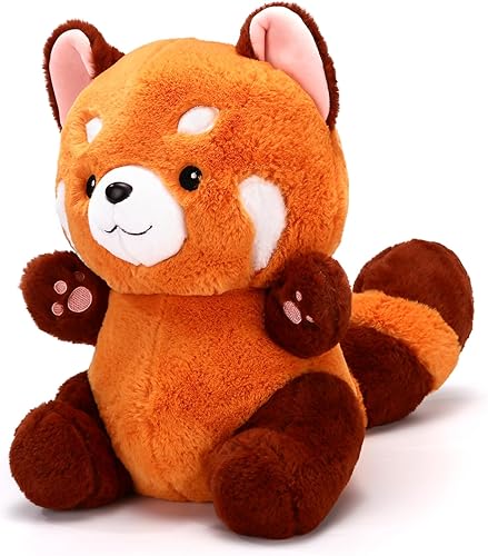 Vista 20 de Peluche de panda rojo, lindo panda rojo, peluche de panda, regalo de Navidad, cumpleaños, día de San Valentín, regalo para novia, cumpleaños, Panda