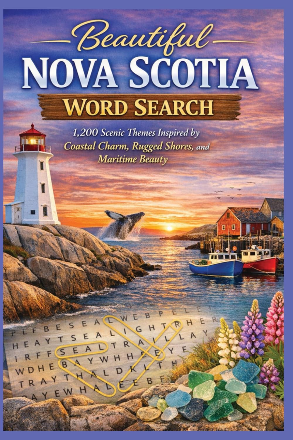 Beautiful Nova Scotia Word Search: 1,200 Scenic Themes Inspired by Coastal Charm, Rugged Shores, and Maritime Beauty (Traveling the world country by country)