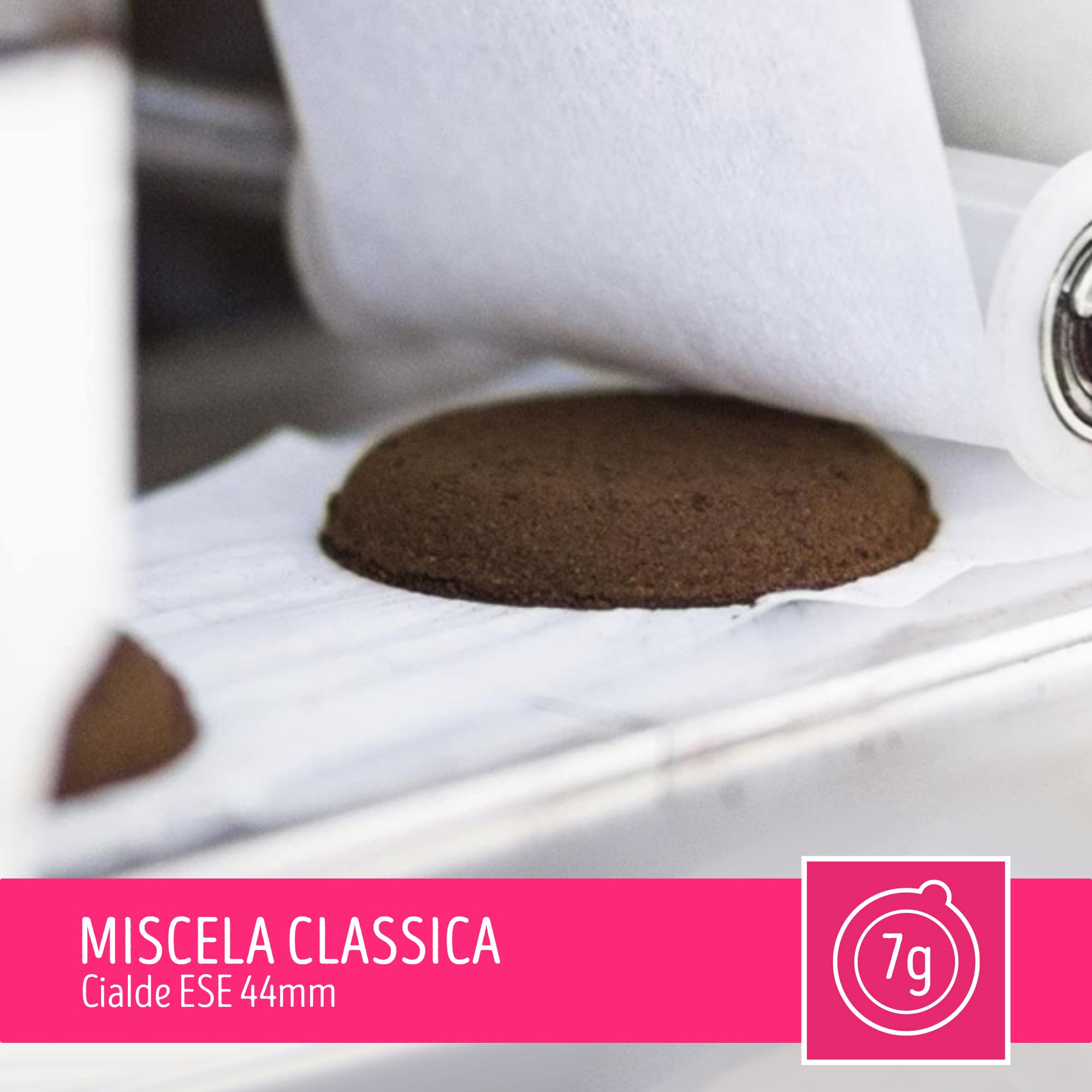 CAFFÈ TORALDO | Cialde ESE 44 | Caffè Selezionato, Tostato e Torrefatto in Italia | Eccellenza del Caffè Napoletano (300 Cialde, Miscela Classica)