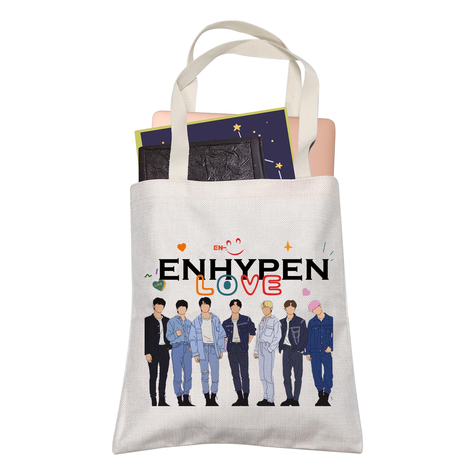 K Pop Music Travel Shopping Bag Kpop Song Lover Reuseble