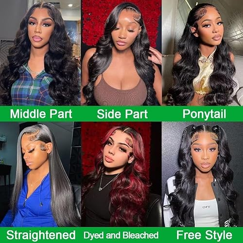 Miniatura 6 de Pelucas de cabello humano con encaje frontal de 13 x 4 pulgadas, pelucas de encaje frontal de 18 pulgadas, predepiladas con abuelitos, densidad del