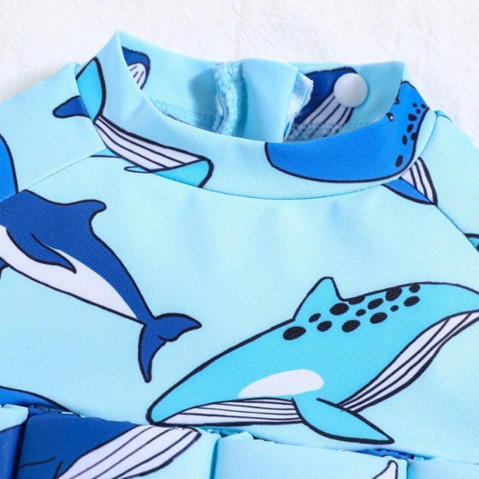 Générique Maillot de Bain Bébé, Flotteur Intégré pour Garçon Bouée Flottabilité Piscine Formation Costume Bouée Enfant 1-3 Ans Maillot de Bain Garçon Imprimé, Tendance pour Enfants