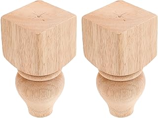 2pcs Wood Carved Furniture Legs Replacement for Sofa Couch Table Small Dresser Wooden Furniture Feet Home Decor Accessories