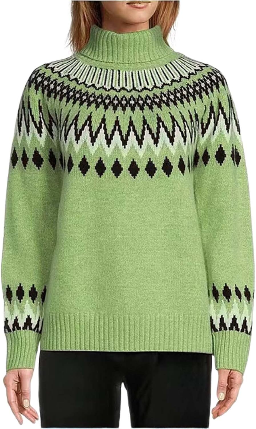 Sweater Womens Long Sleeve Round Neck Pullover Top Knitted Cozy Sweater Lightweight Cute Autumn and Winter
