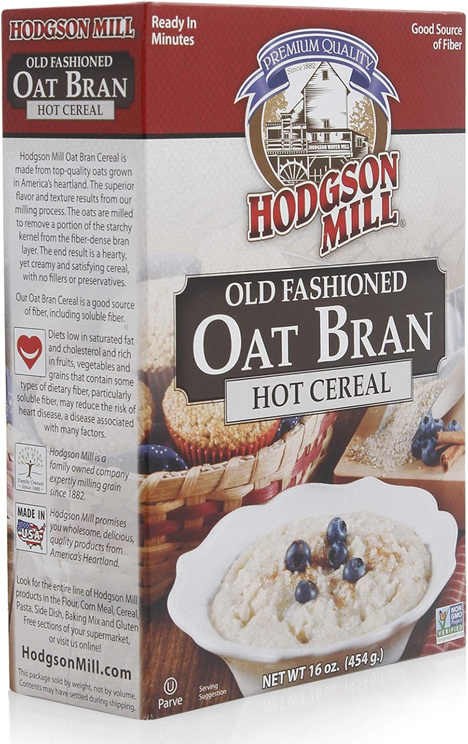 Hodgson Mill Old Fashioned Oat Bran Hot Cereal 454 gm Buy Online at