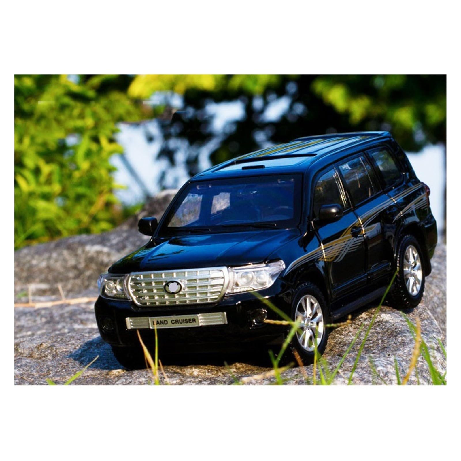 1:24 Na prezent dla samochodu Zabawka Model ze stopu Land Cruiser (biały B, bez pudełka)