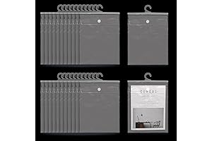 24 Pack Clear Book Baggies for Classroom Storage