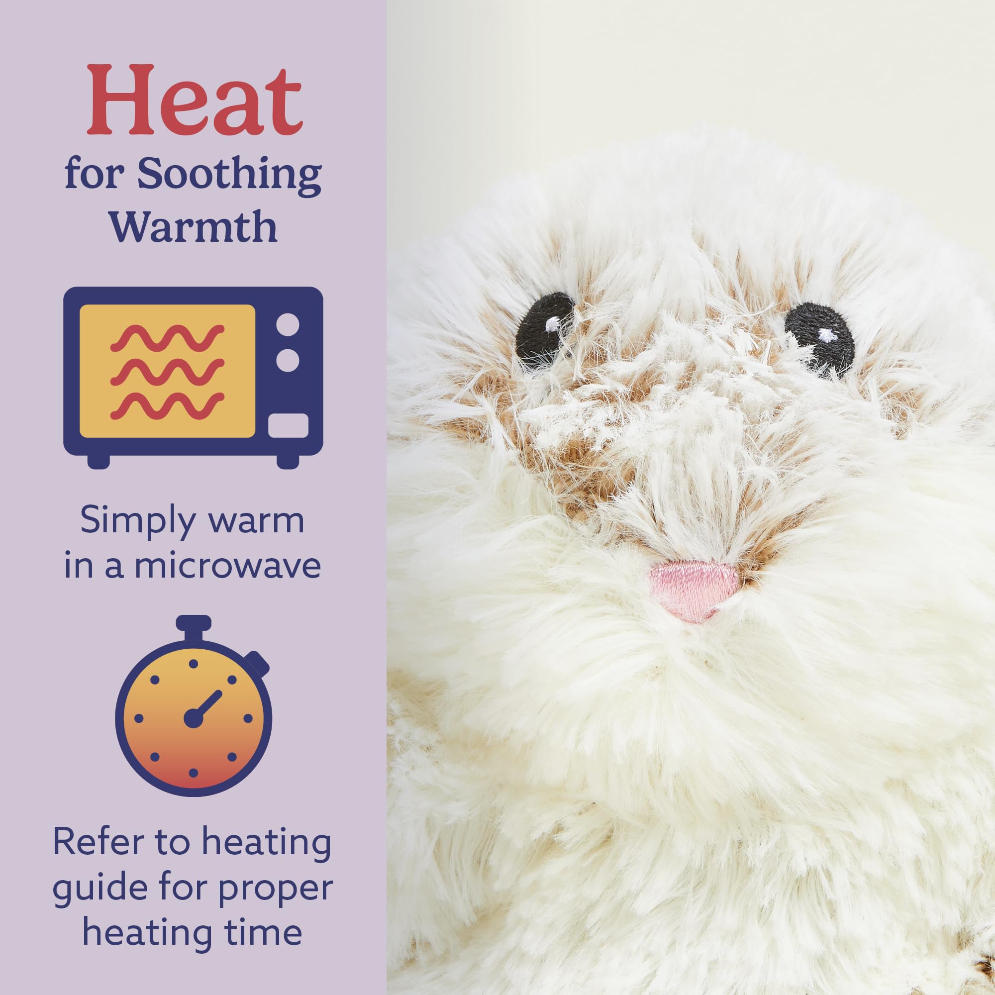 Warmies Budgies Plush Toy, Large Size, Fully Microwave Safe And Weighted Cuddly Toy For Anxiety, Cool In The Freezer Or Heat In The Microwave, Soft Heat Cushion - View #9