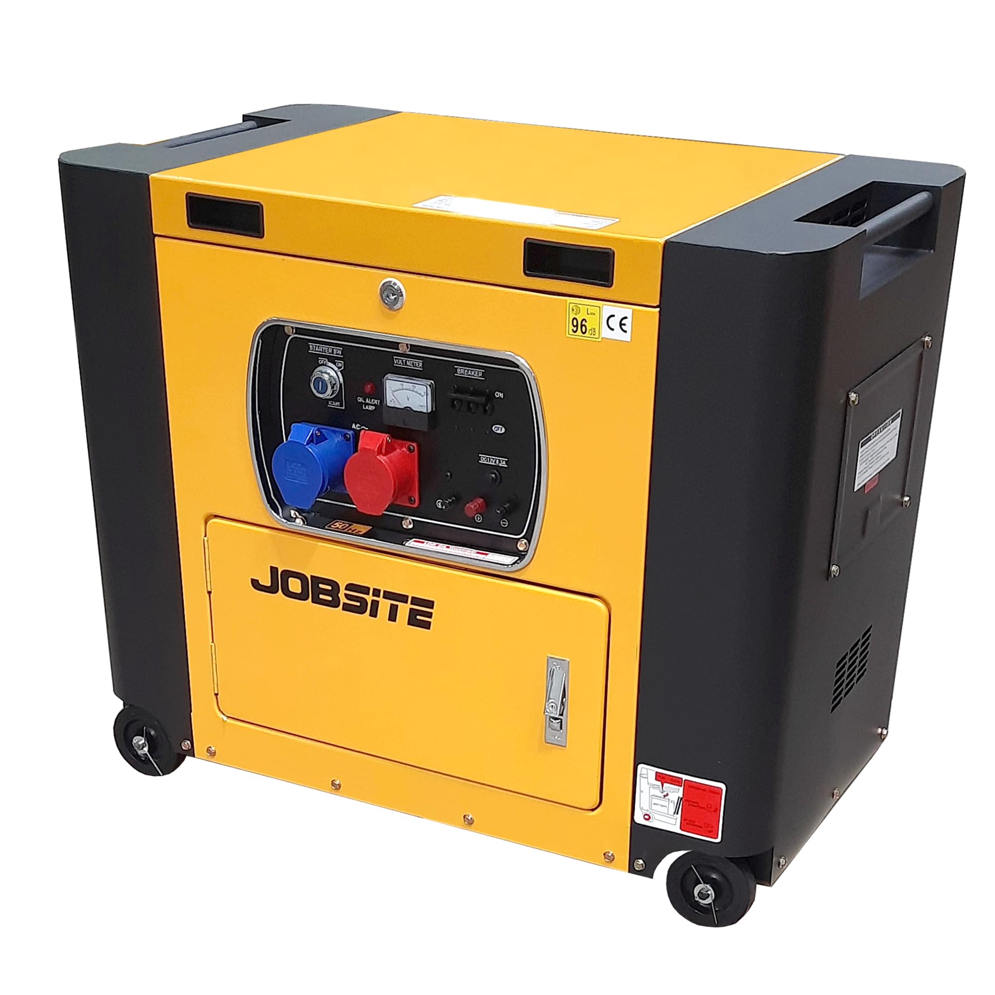 Neilsen Yellow & Black Ct0012 240V / 400V Diesel Generator - 10Hp | 4.5Kw Rated Power | Max Power 5Kw | 3 Phase | Ac Frequency : 50Hz |16L Tank | Ideal For Power Supply Applications