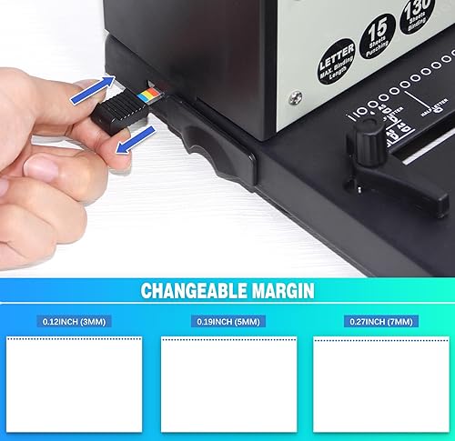 Miniatura 5 de Rayson Máquina de encuadernación de bobina PD-1501 con insertador de bobina eléctrica, enlazar profesionalmente documentos de presentaciones, paso