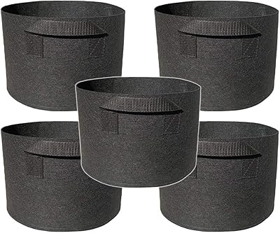 Amazon 織布ポット 植木鉢 プランター 大型 おしゃれ 軽い 深鉢 フェルト ガーデンバッグ 野菜栽培 家庭菜園 鉢植え 大型 寄せ植え 布 大きめ 深め 7ガロン 直径35x高さ28cm 鉢