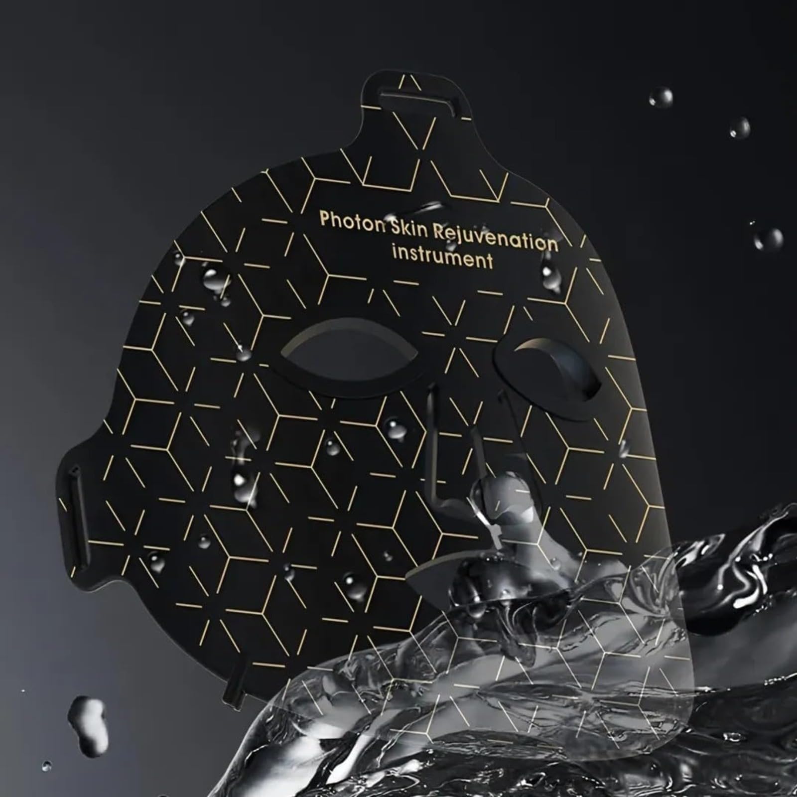 Maschera viso e collo a LED per terapia della luce rossa, anti-invecchiamento, rassodante e antirughe, con timer ricaricabile, adatta per tutti i tipi di pelle a casa e spa