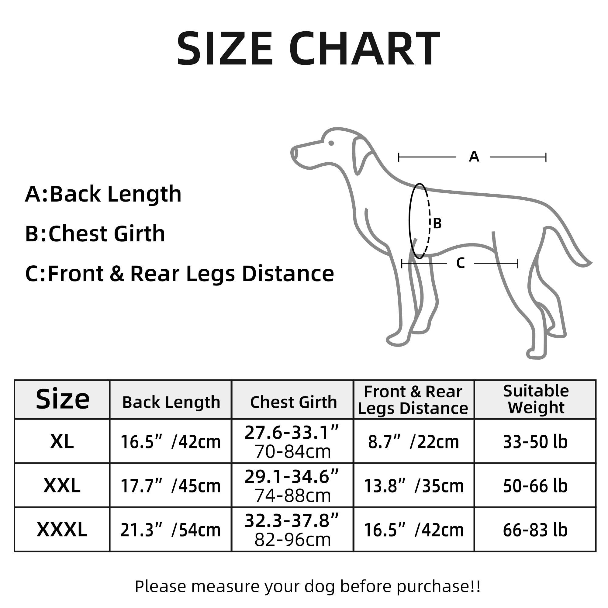BT Bear Large Dog Carry Sling, Dogs Backpack Pet Legs Support Dog Lift Harness - Image 4