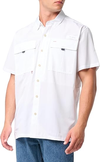 Chemise Eddie Bauer Homme Vert Moyen Tricot Gaufré Thermique - Taille M, Occasion Parfait état