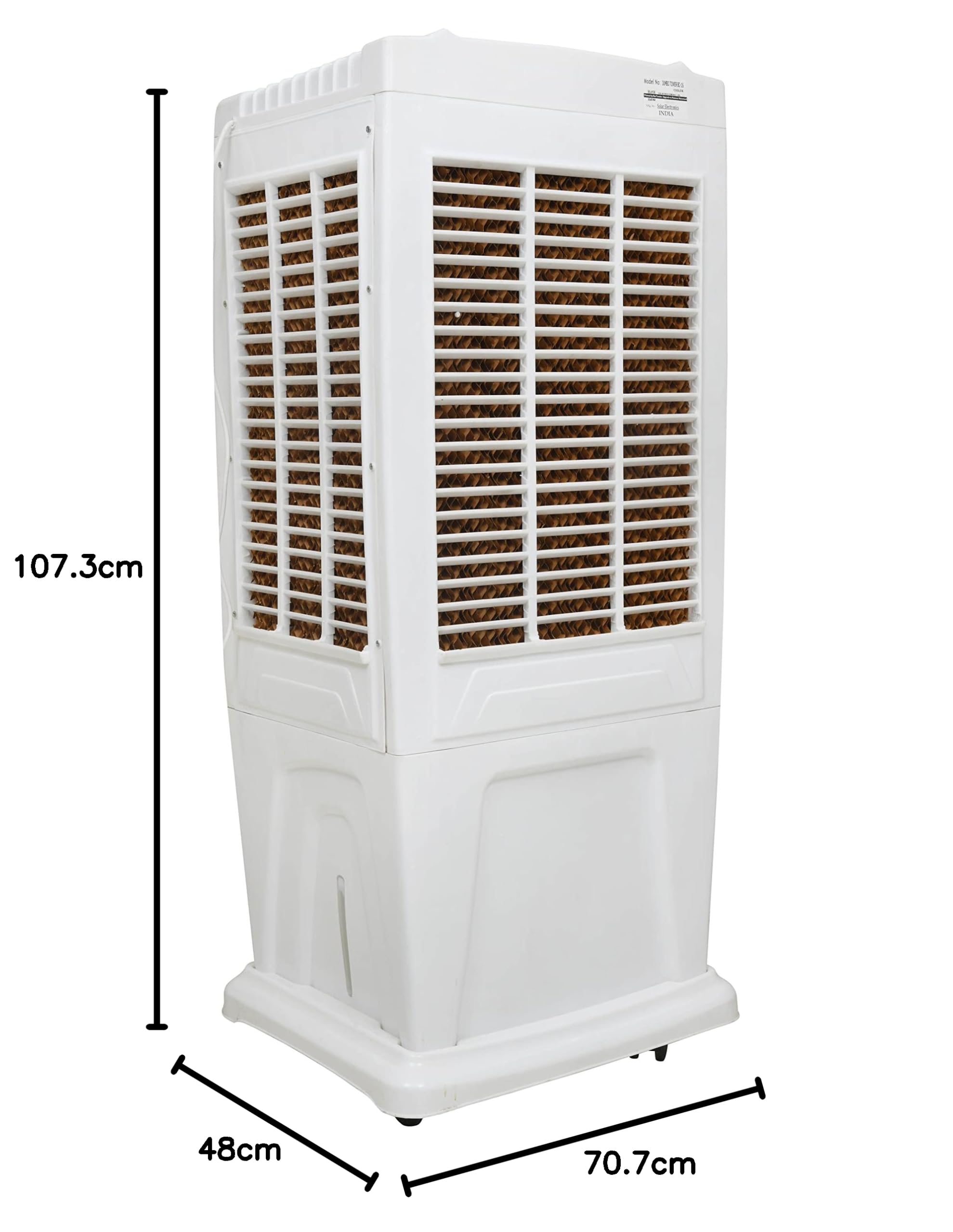 Bluechip Jumbo Tower 90L portable desert cooler (White) : Amazon