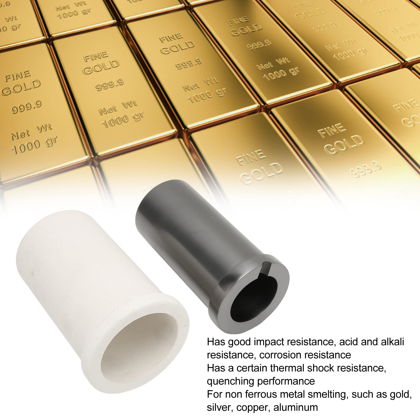 Crogiolo Grafite Fusione Crogiolo Grafite TMISHION 3KG - Per Fusione Oro, Argento E Metalli Preziosi Fornace Metalli Preziosi