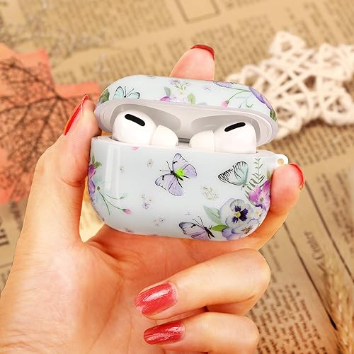 Miniatura 2 de KOREDA - Estuche duro protector 3 en 1 para Airpods Pro, diseño marmoleado, portátil, a prueba de golpes, para llevar los accesorios de los Airpods