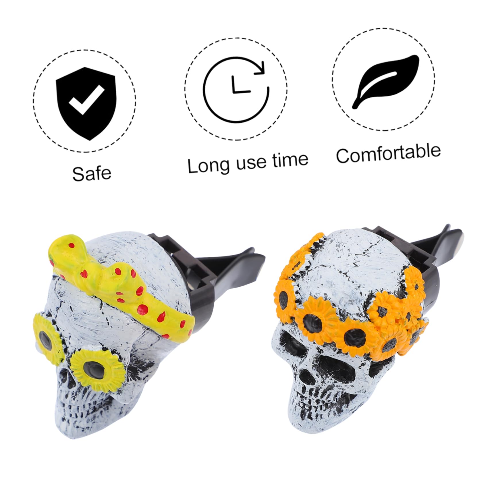 GLEAVI 6sätze Outlet Ghost Clip Aromatherapie Diffusor Für Auto Duftclip Für Innenraumdekoration Stabiler Für Lüftungsschlitze Für Entspannte Fahrten