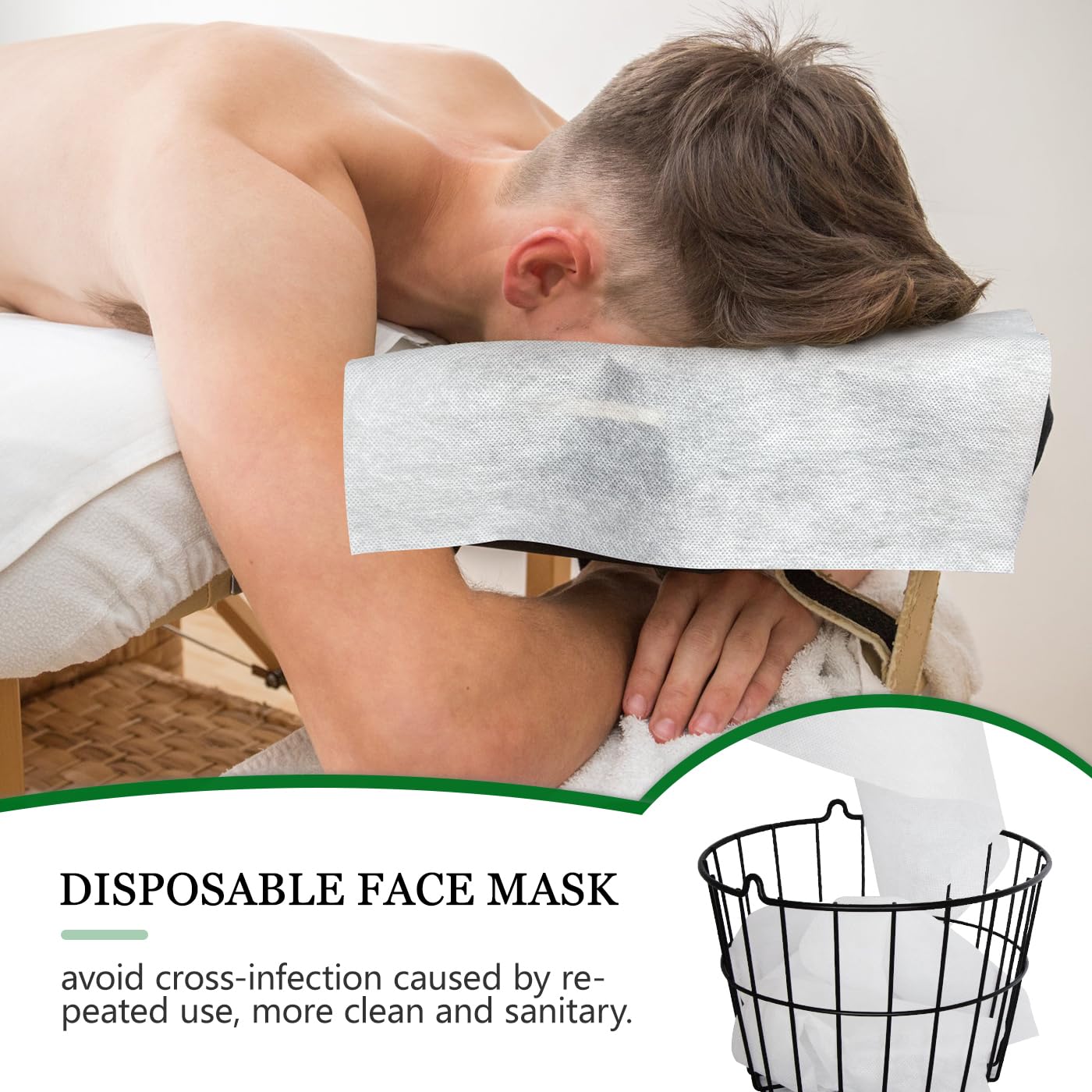 Fundas Desechables Para Reposacabezas de Mesa de Masaje 30 x 40 cm 500pcs Profesional SPA