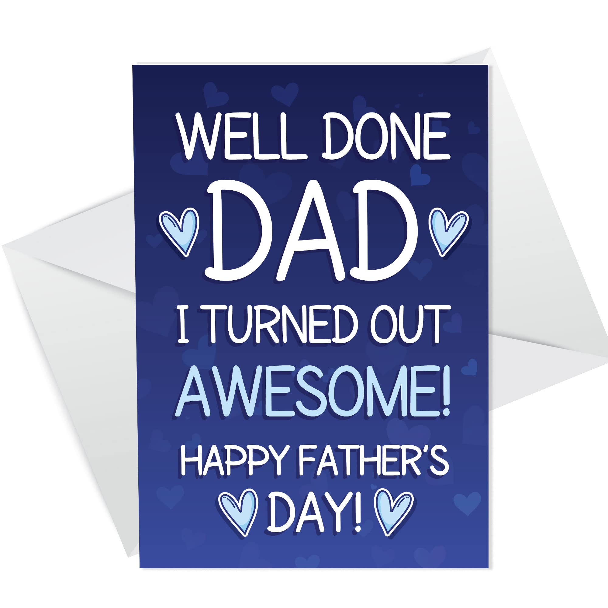 RED OCEAN Funny Cheeky Fathers Day Card Rude Humour Card For Dad From Daughter Son Funny Fathers Day Card For Him