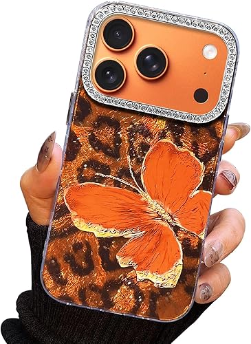 Miniatura 89 de I-MGAE-IN-AR - Funda diseñada para iPhone 12 y 12 Pro, diseño de mariposa plateada brillante, funda protectora de poliuretano termoplástico, suave,