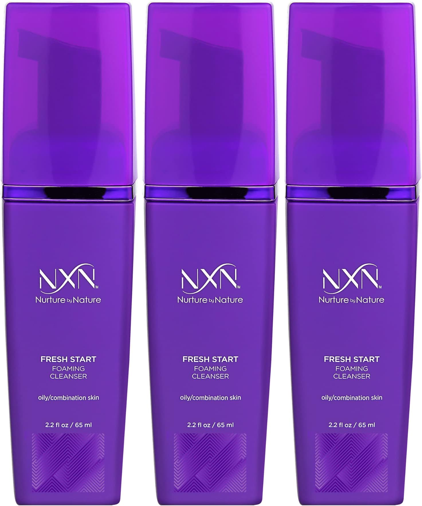 NxN Fresh Start Deep Pore Facial Cleanser Instant Foaming Make-Up Remover Natural Formula for Oily/Combination Skin, 5.9 Fl Oz