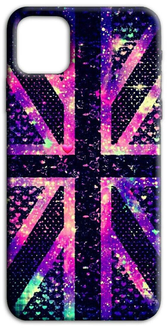 Mixroom - Cover Custodia Back case In TPU Silicone Morbido Per Xiaomi Redmi Note 8T Fantasia Bandiera Uk Sfondo Infinito M535