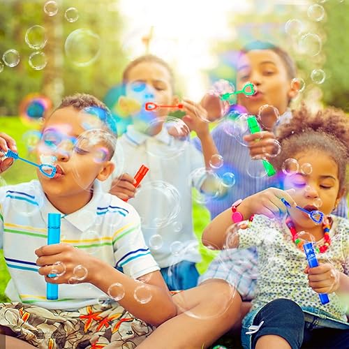 Miniatura 7 de 200 mini varitas de burbujas de 20 colores, recuerdos de fiesta de burbujas a granel para niños, verano al aire libre en interiores, cumpleaños