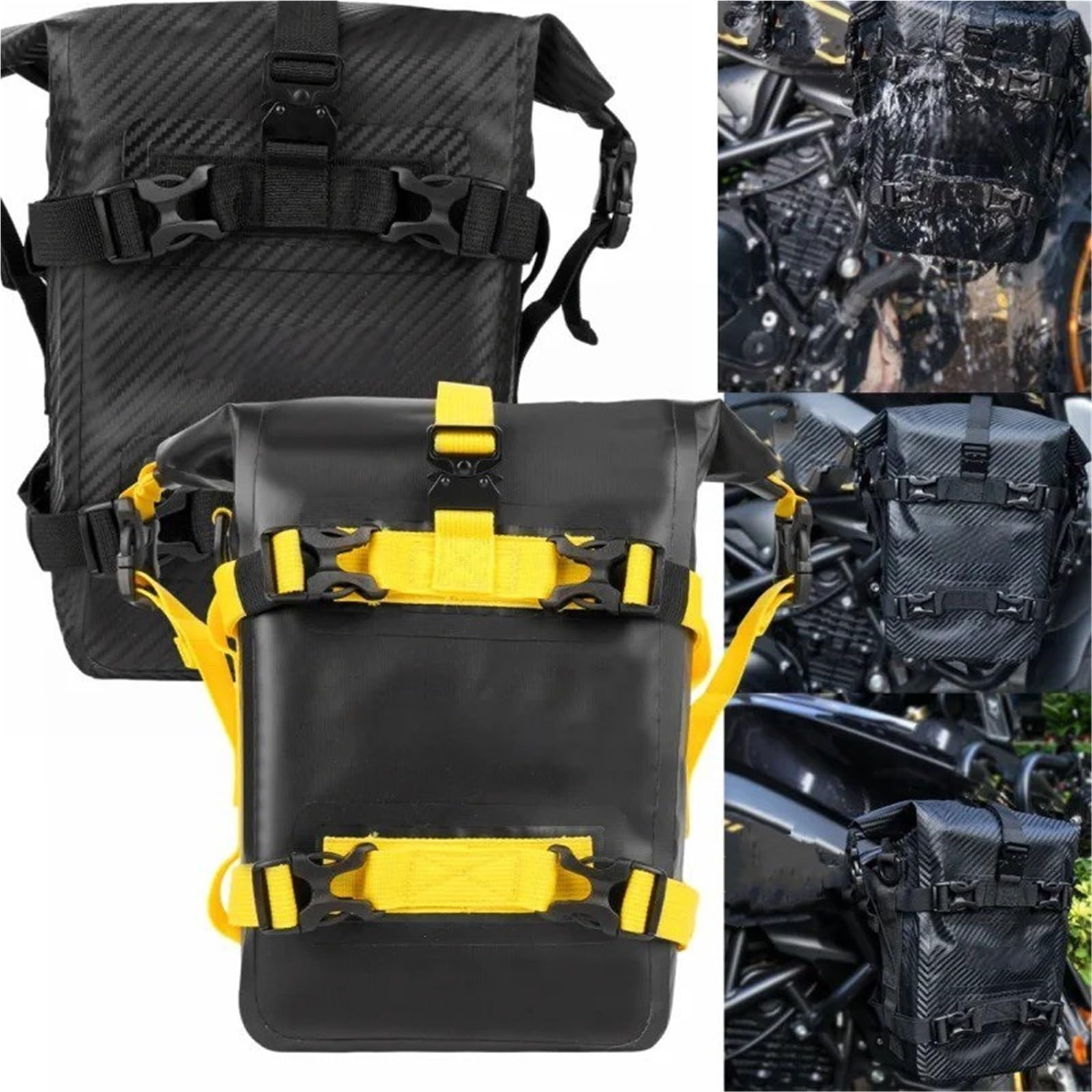 Borsa Moto Borsa Per Paraurti Moto 2 Pezzi Impermeabile 5L-8L Telaio Laterale Barra Protezione Portaoggetti Universale Strumenti Selle Motos Bagagli | Y