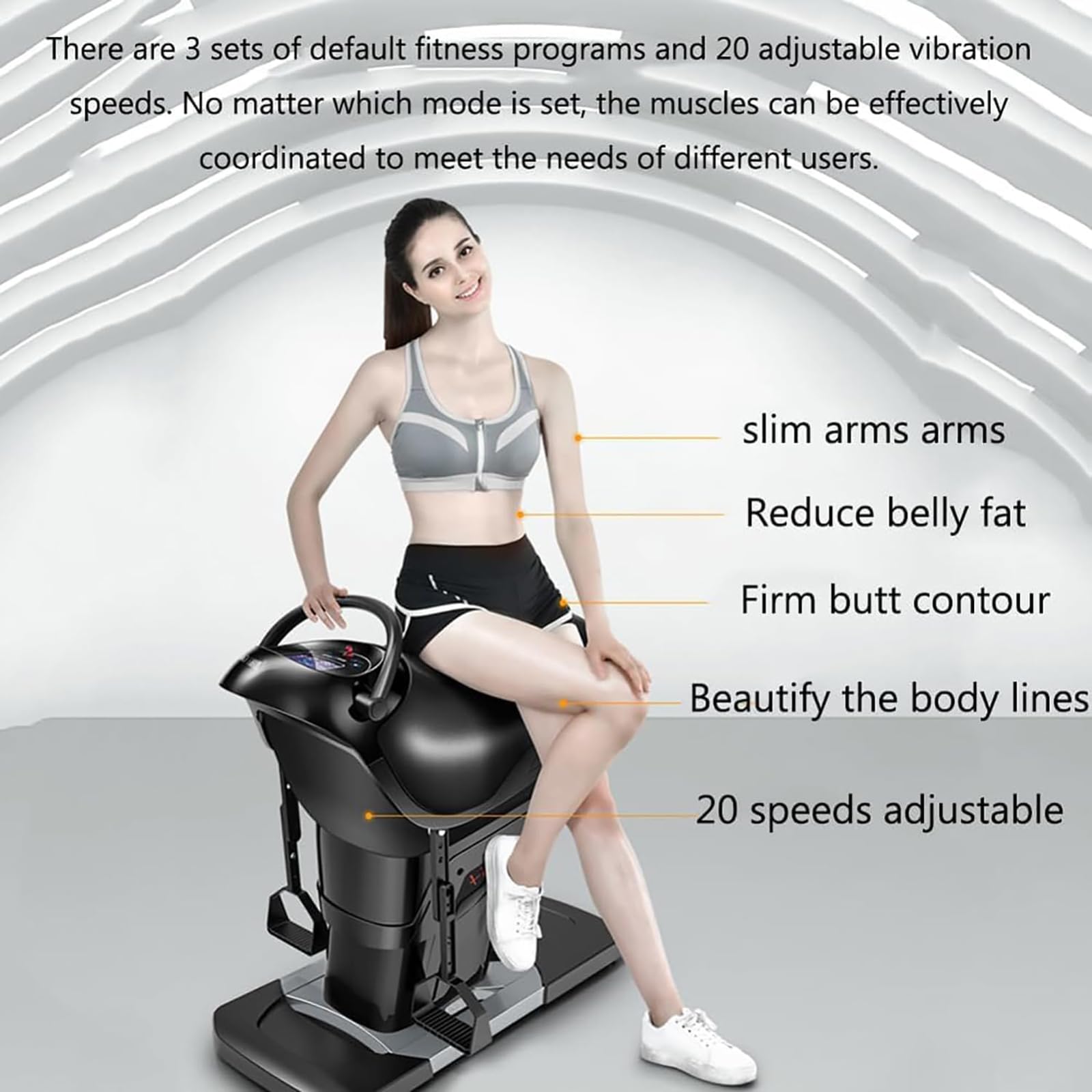 Indoor-Reitgerät, 3D-Elektro-Simulations-REIT-Fitnessgerät Mit Bluetooth-Funktion Und Sicherheitsschalter, 20-Gang-Geschwindigkeitseinstellung, Für Zuhause, Büro, Fitnessstudio