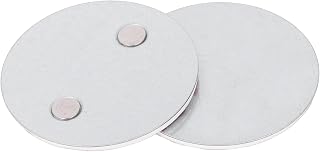 2pcs Magnetic Smoke Detector Installation Tool, 7cm Magnetic Adhesive Mounting Pad Installation Tool for Smoke Alarms, No Drilling Or Screws, Quick and Easy
