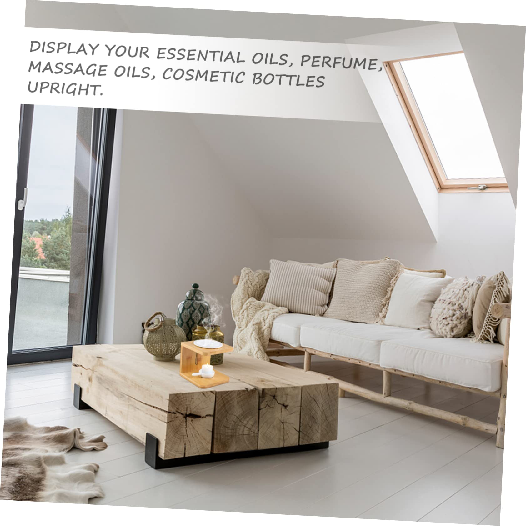 ABOOFAN 2sätze Duftkerze Aus Holz Duftkerze Aus Bambus Duftbrenner Teelicht-ölbrenner Aromatherapie-ofen Räuchergefäß Aus Holz Räuchergefäß Aus Bambus Aromatherapie Ofen Mit Kerzenhalter f