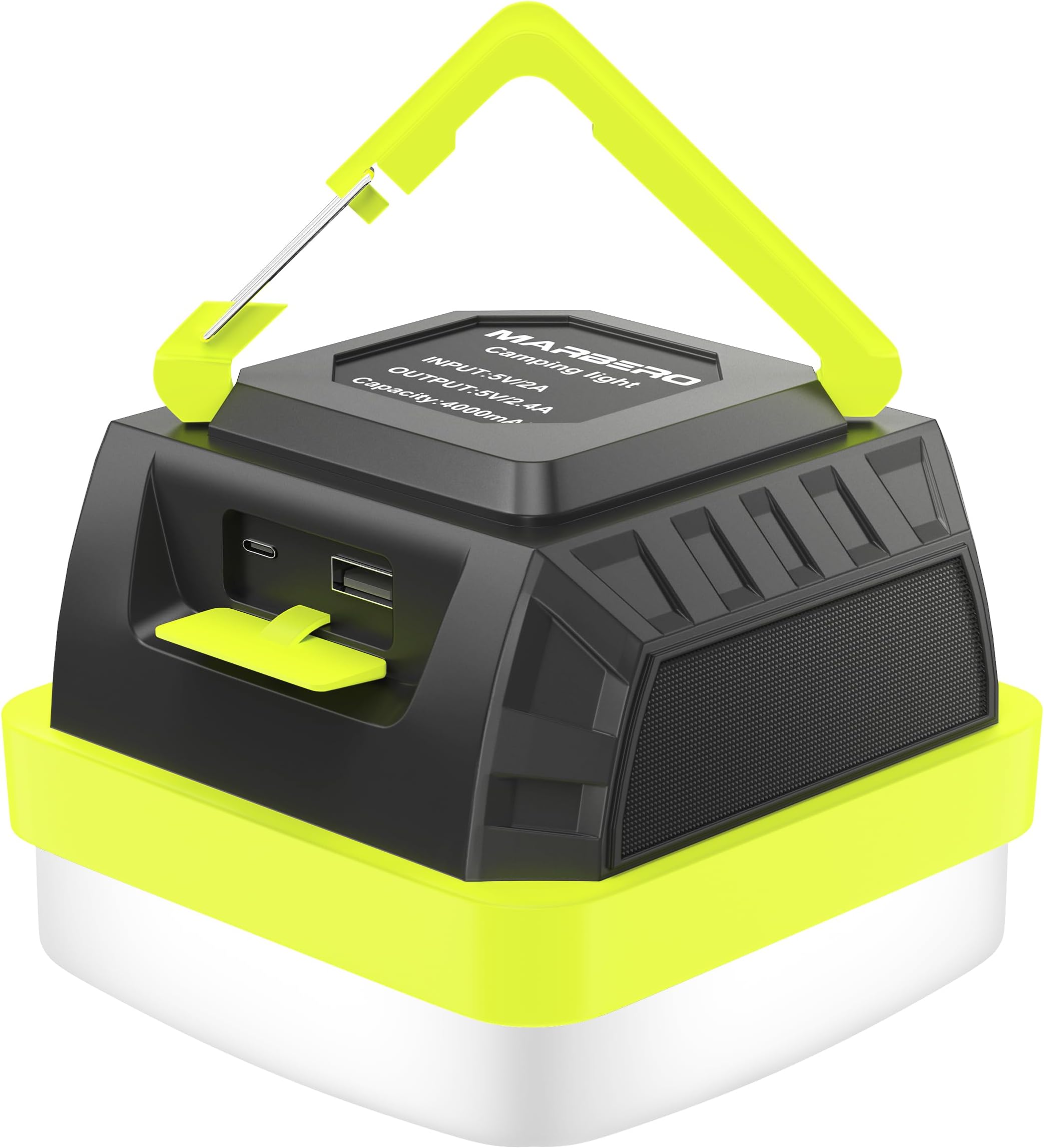 MARBERO Lantern Camping Essentials Lights, Led Lantern for Power Outages, Tent Lights for Emergency, Hurricane, Battery Powered Flashlight, Survival Kits, Operated Lamp, Green