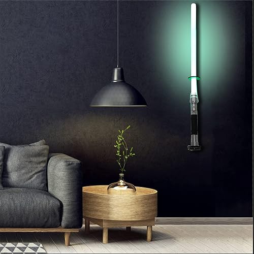 Miniatura 5 de WANLIAN Soporte para sable de luz vertical, montaje en pared, sable de luz acrílico, estante de exhibición para exhibir sables de luz coleccionables