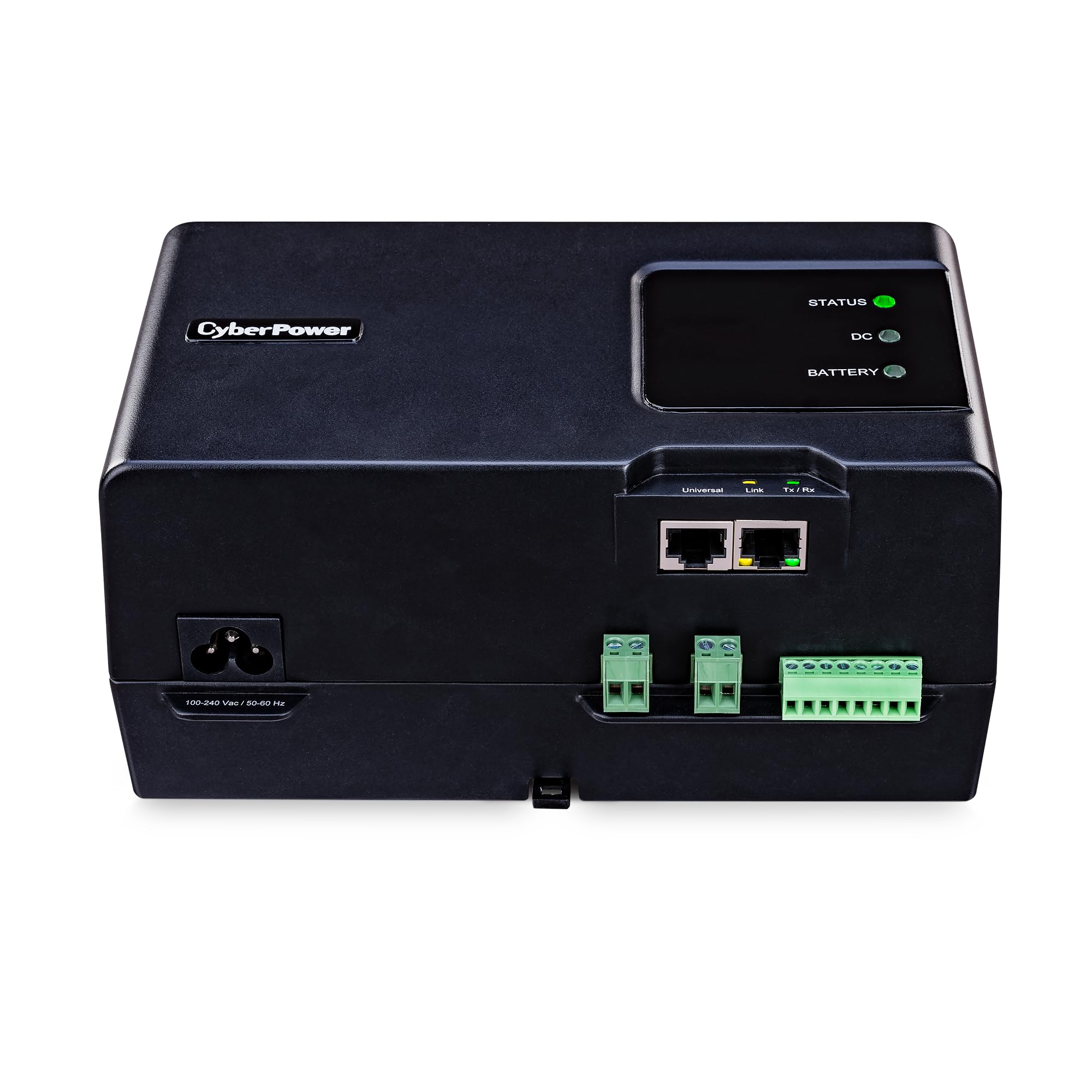 CyberPower BAS34U24V Automation System UPS, 14.8V/6500mAh Li-Polymer Rechargeable Battery, 3 Outlets, TS35 DIN Mount