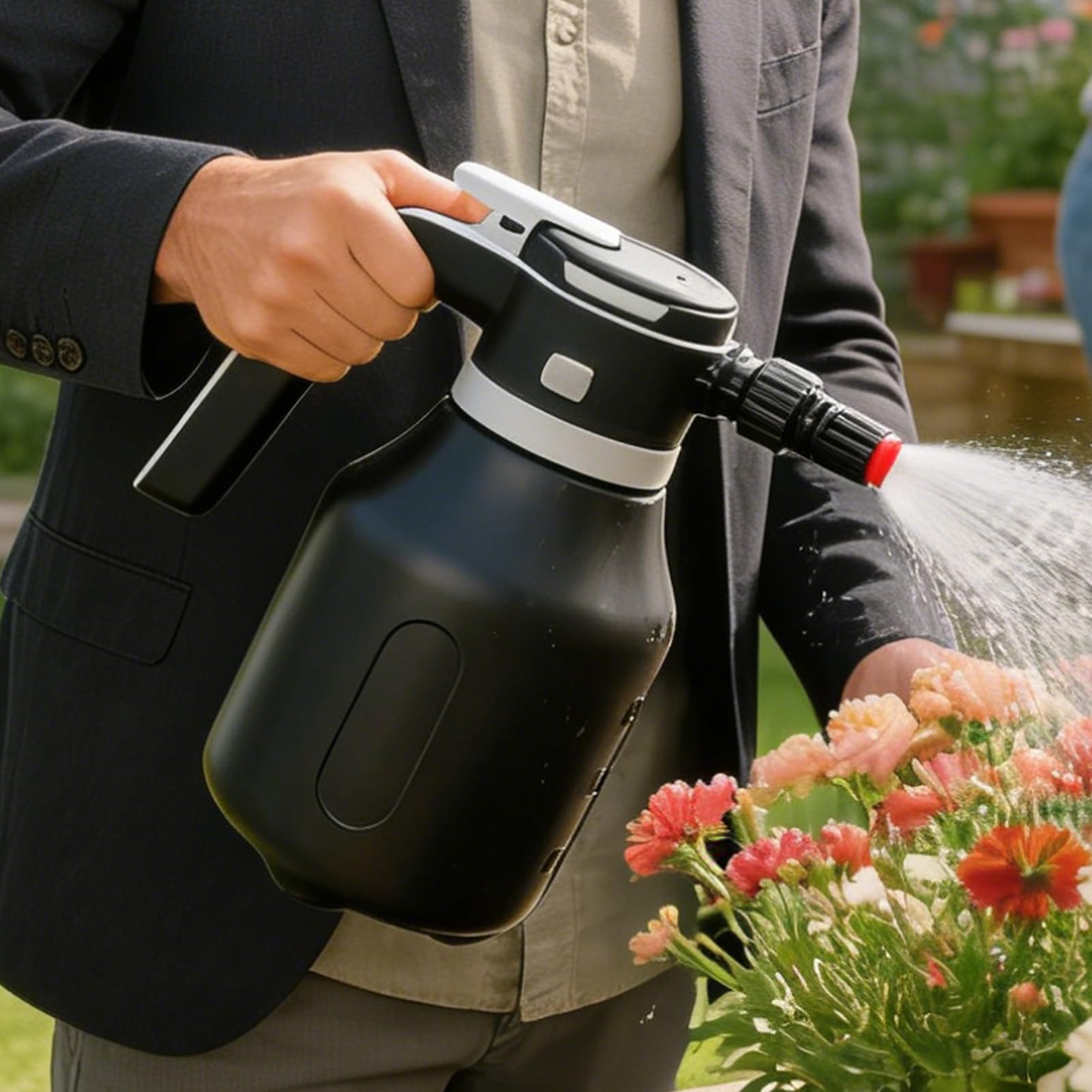 Espumador eléctrico inalámbrico para detallar | Pulverizador de espuma recargable para lavado de autos para el hogar, césped, patio, entrada, plantas, riego de jardín