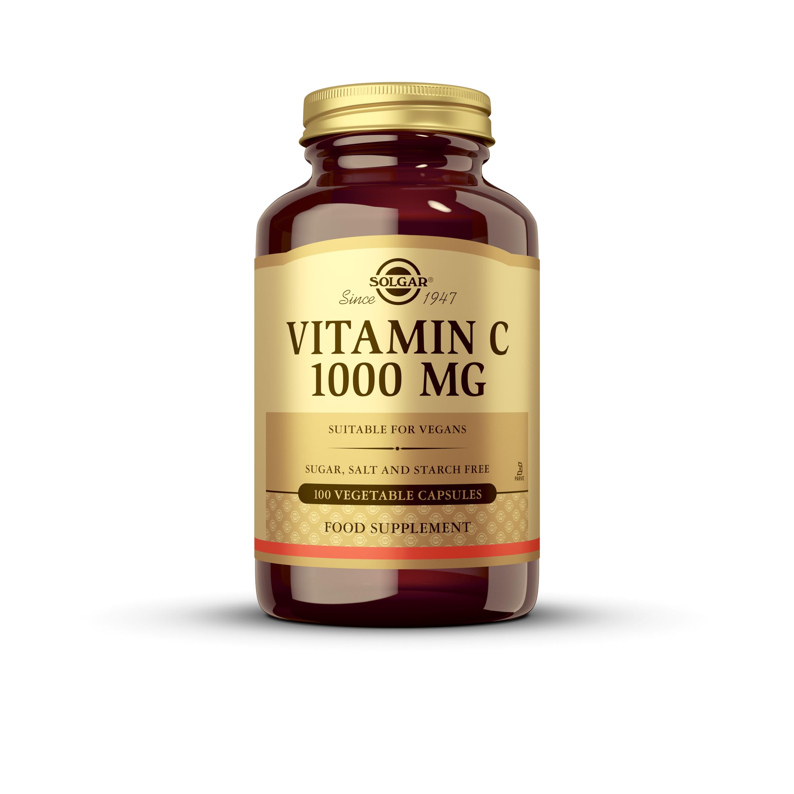 Vitamin C 1000mg - Healthy Immune System - Helps Fight Free Radicals - Vegan - Pack of 100 Capsules
