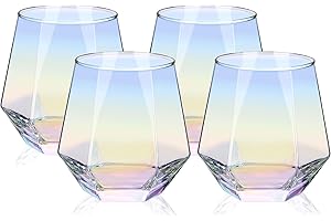 Moretoes Iridescent Glassware - Diamond Wine Glasses Transcend the Mundane