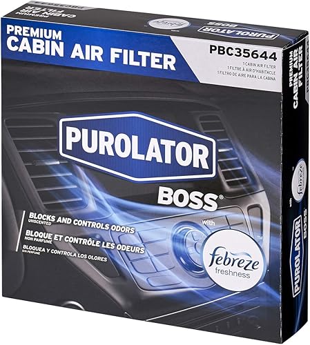 Miniatura 7 de Purolator PBC35644 PurolatorBOSS - Filtro de aire de cabina prémium con frescura Febreze para Toyota seleccionado, Dodge, Pontiac