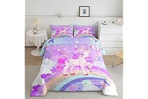 Unicorn Girls Bedding Set Twin: Cute & Cozy Comfort for Rainbow Dreamers