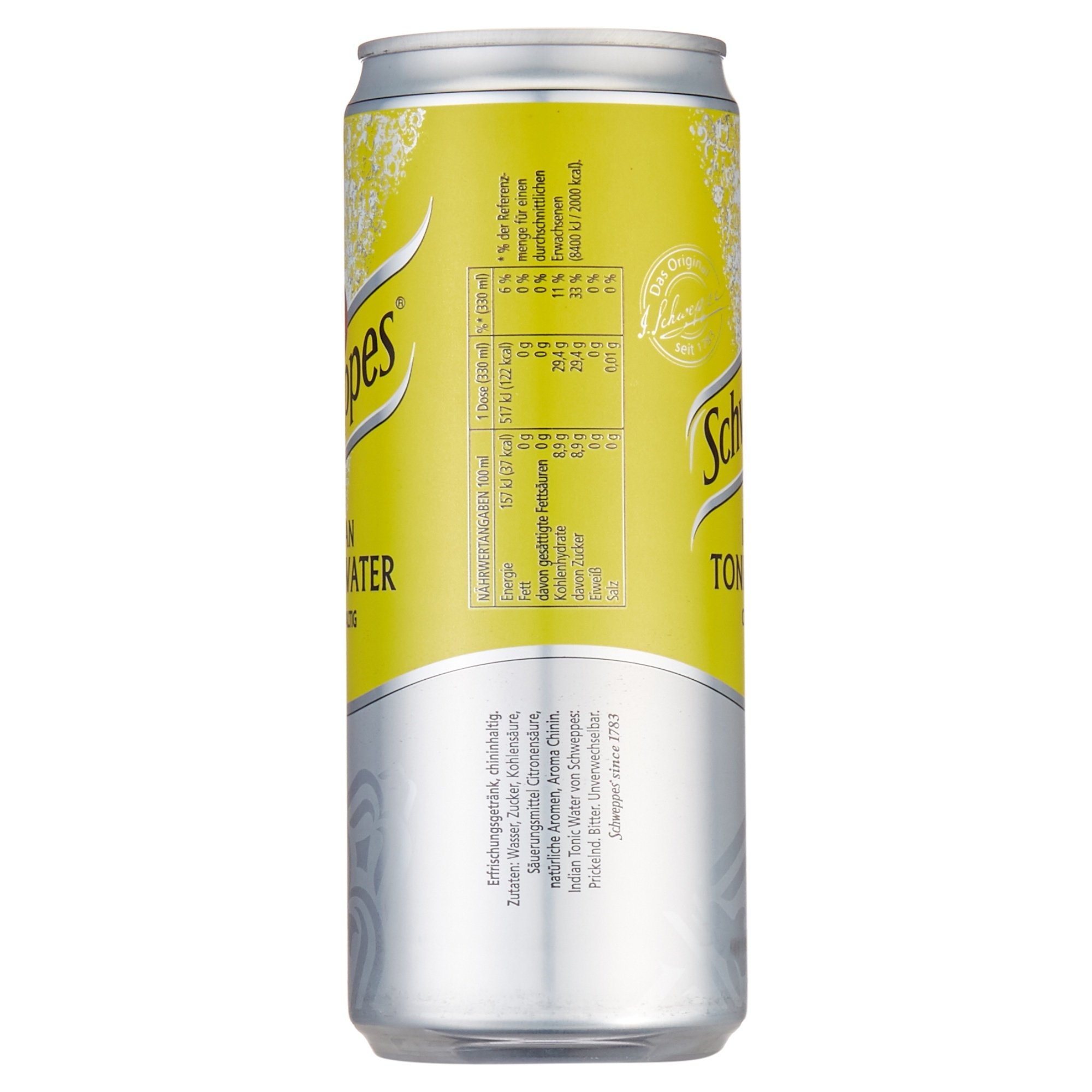 Schweppes Indian Tonic Water 12 x 0.33 l Dose Einweg