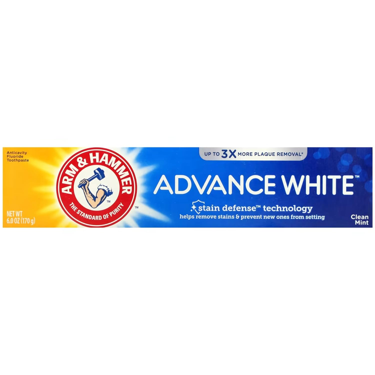 Arm & Hammer Advance White Extreme Whitening Toothpaste Clean Mint - 6 Oz- Pack of 8