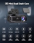 REDTIGER F9 Dash Cam 4K Front and Rear 1080P, WiFi GPS Car Camera with 32GB Card, Dual Dash Camera for Cars, Loop Recording, Night Vision, Parking Mode, Smart App Control, Support 256GB Max | Voice Prompt, GPS Positioning, WDR Night Vision, 2160P/FHD